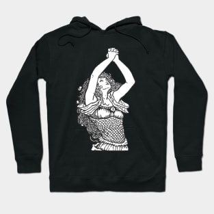 With arms raised woman crying Hoodie